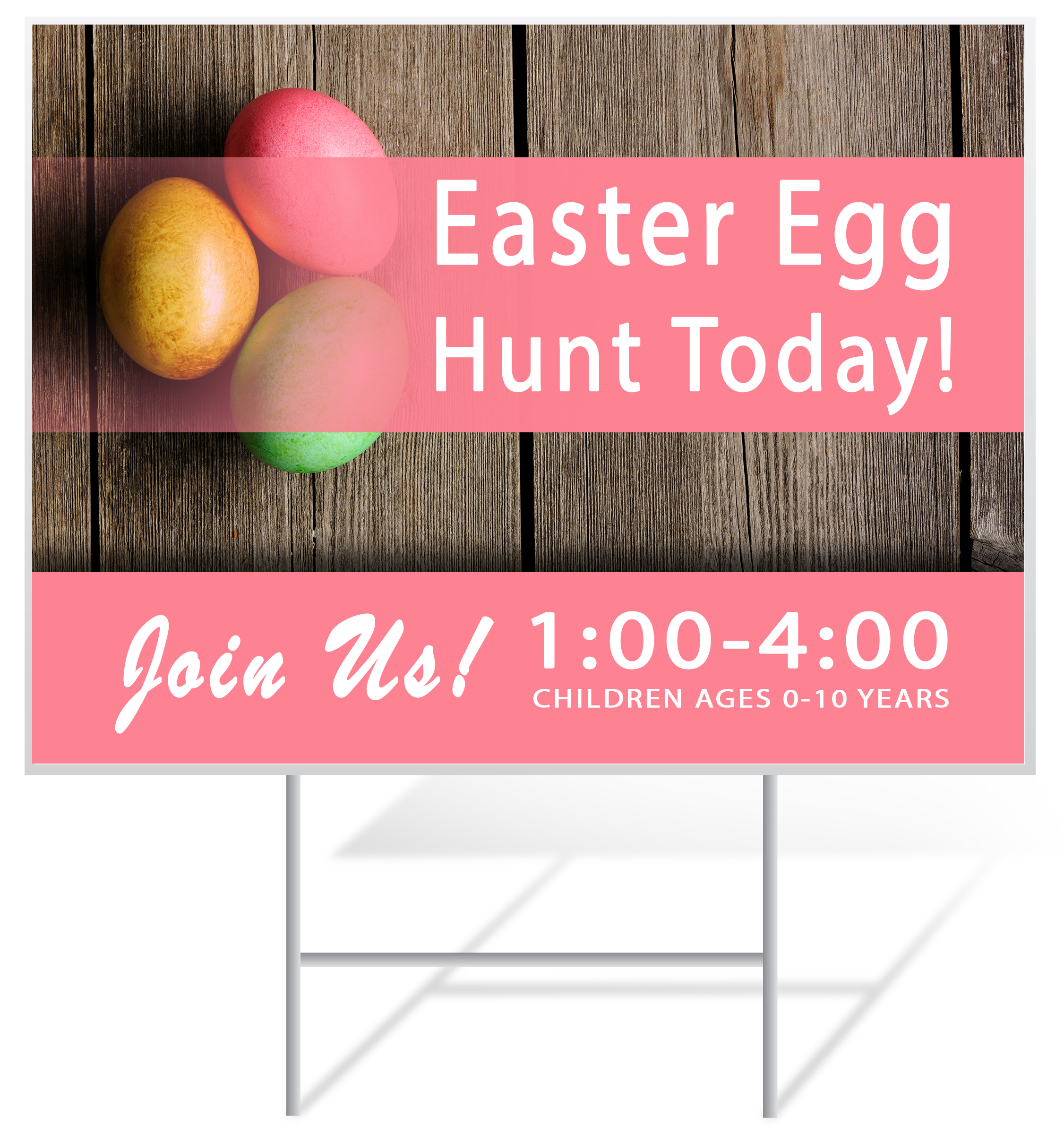 Easter Lawn Sign Example | LawnSigns.com